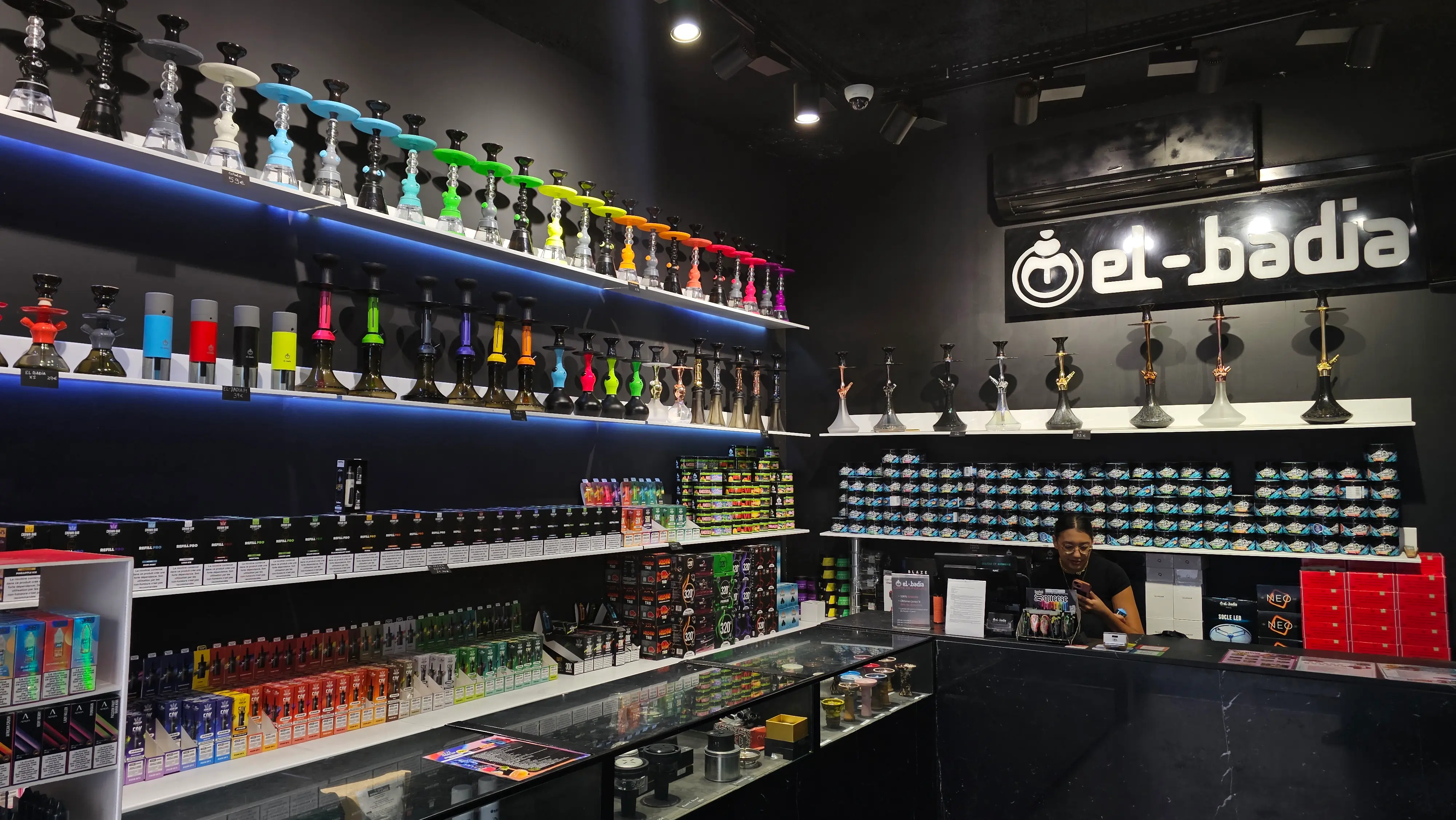 Inside the El-Badia store in Paris